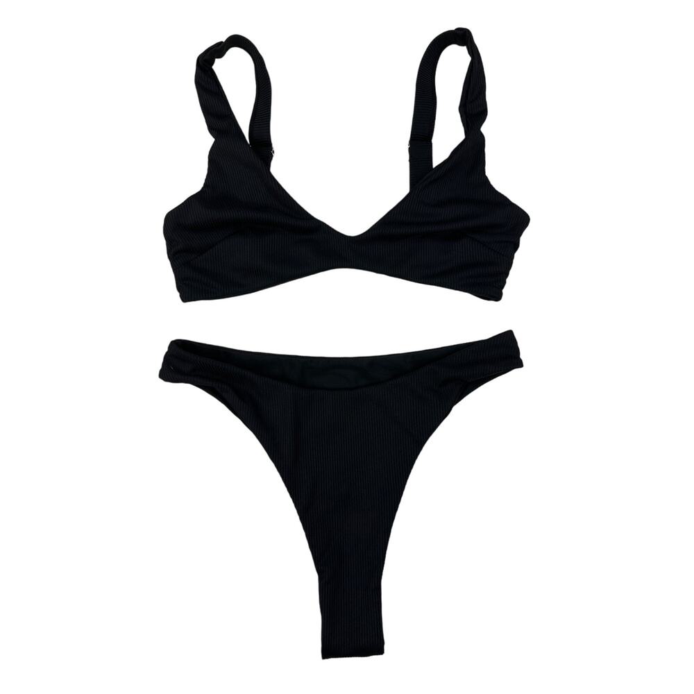 6 Degrees - Call Me Bikini Top & Bottoms in Black